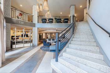 Resident clubhouse space at the tribute apartments in raleigh, nc 27612